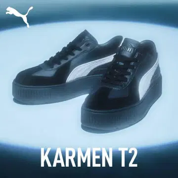 SnowMan x PUMA KARMEN T2 24.5cm 파랑 끈 포함