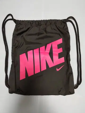 NIKE 드로우 스트링 백 블랙/핑크