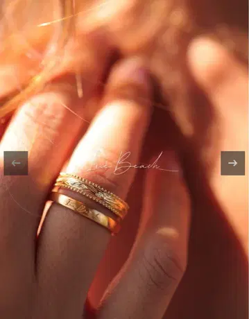 IRIEBEACH Milgrain ring