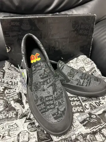 AC/DC 콜라보 DC 신발 슬립온