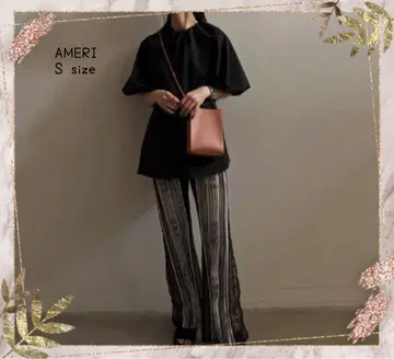 AMERI VARIOUS FABRICS SHEER KNIT PANTS