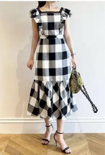 loulouwilloughby 깅엄 체크 원피스