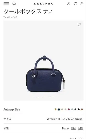 DELVAUX 쿨 박스 나노 델보