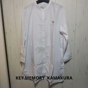 가마쿠라 KEY MEMORY 화이트 원포인트 긴팔 셔츠