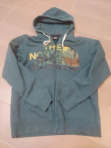 THE NORTH FACE 다크 그린 후드티 M
