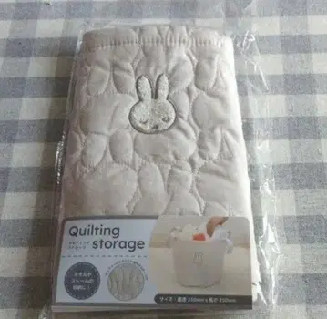 [익명 배송] miffy 미피 퀼팅 스토리지 M 화이트