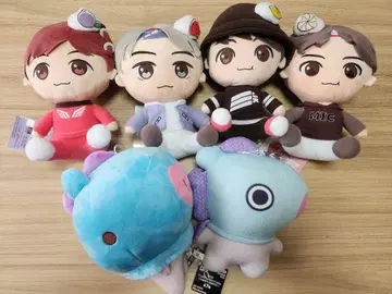 TinyTAN BT21 봉제 인형 6개 세트