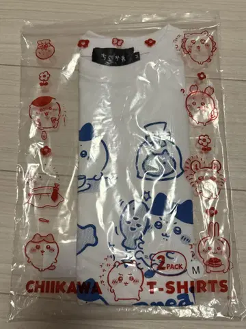 치이카와 (먼작귀) 팩 T셔츠 팩 B 하치와레 M 사이즈