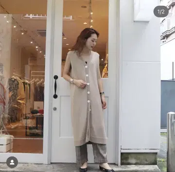 [미사용 새상품] TODAYFUL knit long vest