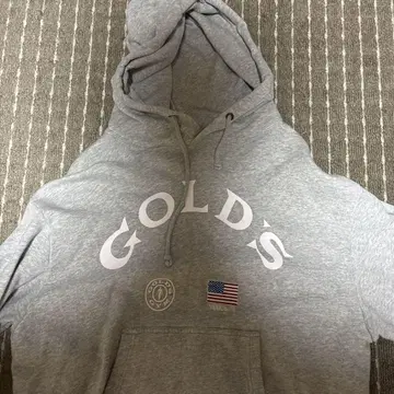 GOLD'S 그레이 후드티 XL