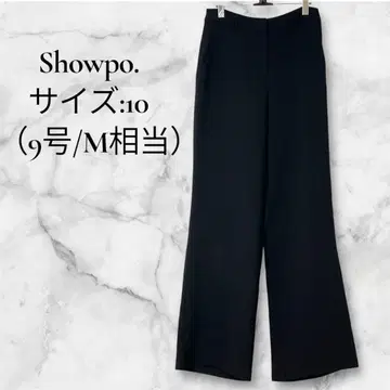 새상품급 Showpo. [10호] 블랙 슬랙스 깔끔 와이드 스트레이트