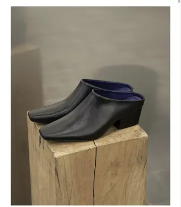 Squaretoe Leather Sabot todayful