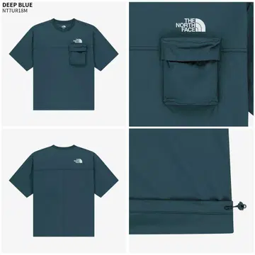 THE NORTH FACE EIRA POCKET 티셔츠 딥 블루