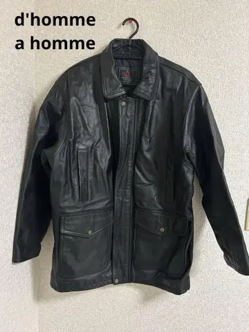 d'homme a homme 소가죽 레더 자켓