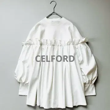 새상품 셀포드 CELFORD 백리본 니트 콤비 풀오버