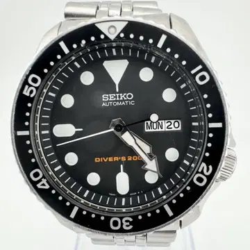 레어 상태 좋음 세이코 블랙보이 SKX007 남성용 오토매틱 손목시계