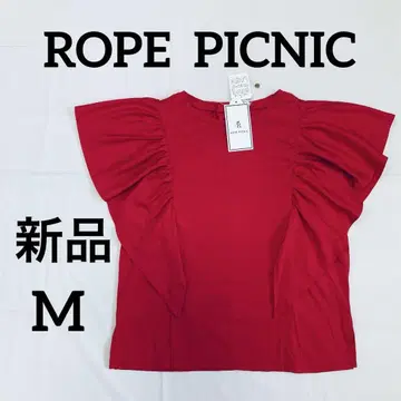새상품 ROPE PICNIC M 사이즈 레드 여성용 브랜드 셔츠 로페