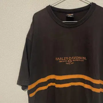 HARLEY DAVIDSON 로고 자수 T셔츠 할리데이비슨 구제 의류
