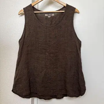 80년대 90년대 린넨 슬리브리스 FLAX 빈티지 탱크탑