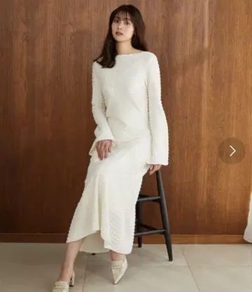 [컨디션 최상] Mermaid Jacquard Dress herlipto
