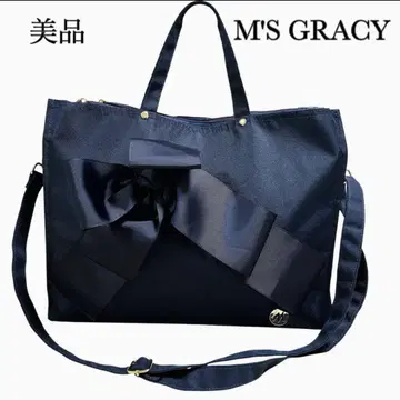 새상품급 MSGRACY 엠즈 그레이시 리본 토트 숄더백 2way