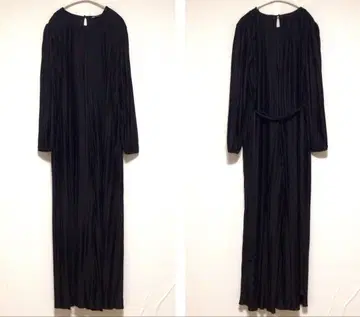 ZARA 플리츠 올인원 긴팔 블랙 올블랙 L 빅 실루엣