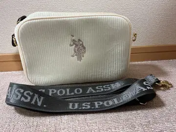 U.S. POLO ASSN. 코듀로이 스퀘어 숄더백