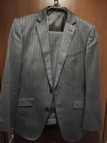 SUIT SELECT 스트라이프 비즈니스 정장 상하의 봄/여름용 A4