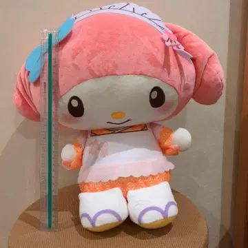 산리오 리본 달린 봉제인형 약 30cm 마이멜로디