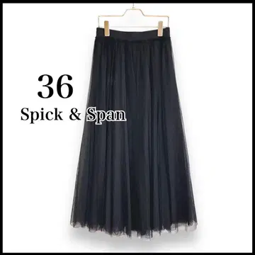 Spick & Span 튈 스커트 36 블랙