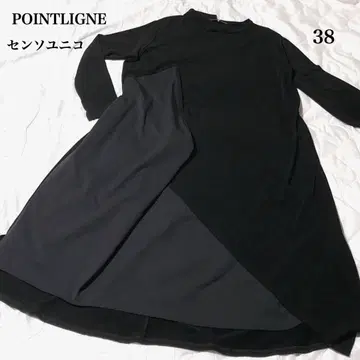 미사용 새상품 POINTLIGNE 블랙 원피스 38 센소유니코
