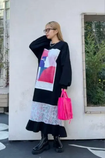OKIRAKU x ROSE BUD 스웨트 원피스