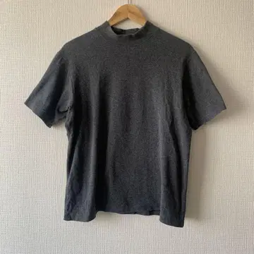 ANATOMICA 그레이 모크넥 반팔 티셔츠
