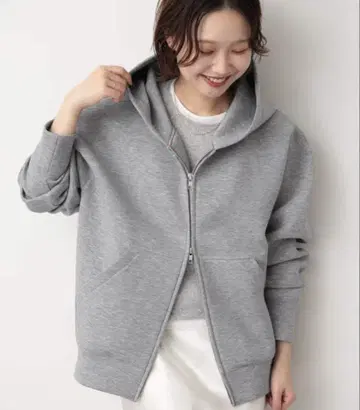새상품급! SLOBE IENA 볼륨 집업 후디 그레이 / 후드티