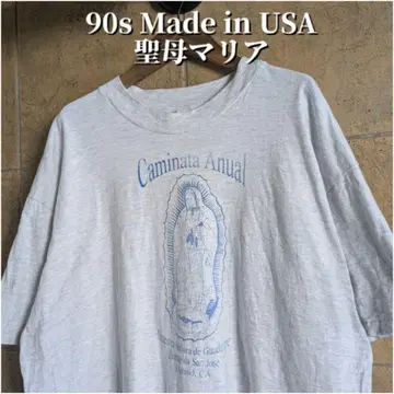 90년대 USA 제작 성모 마리아 티셔츠 싱글 스티치 XL