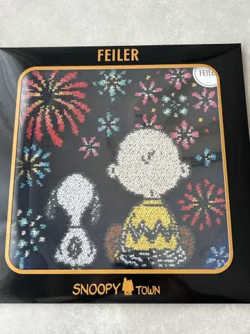 FEILER PEANUTS 스누피 손수건 불꽃놀이 새상품 케이스 포함