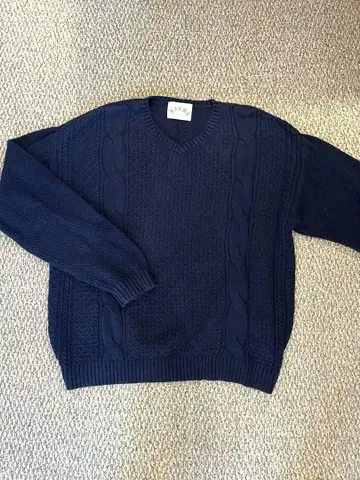 KARMA CABLE KNIT SWEATER 네이비 S