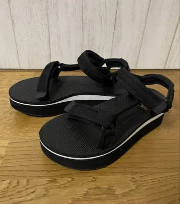 Teva 테바 샌들 통굽 플랫폼 유니버셜 메쉬 프린트