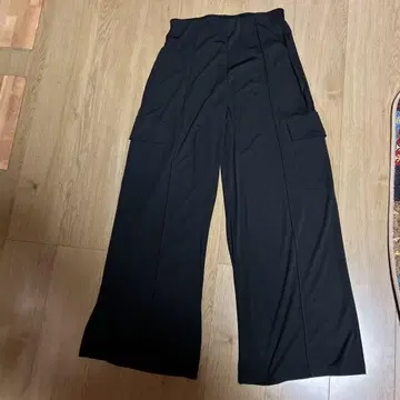 ZARA 폴리에스테르 와이드 팬츠 사이드 포켓