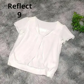 리플렉트 Reflect 쉬폰 블라우스 [9] 화이트 셔링 슬리브 일본제