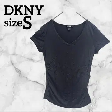 DKNY [ S ] 상의 V넥 다크 그레이 해외 구제 의류