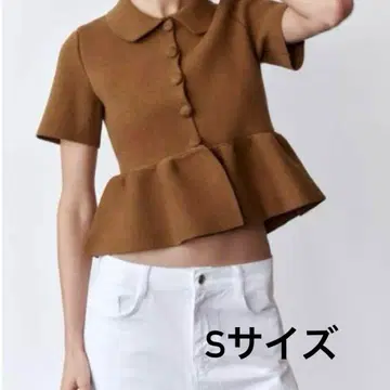 완판템 ZARA 니트 플럼 가디건 S