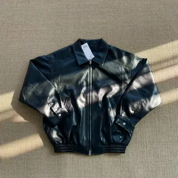 BEAMS 24SS Leather zip blouson