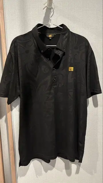 LOUDMOUTH 블랙 피케 셔츠