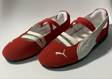 Puma 푸마 스피드캣 발레 스니커즈 빨간색 x 화이트 23cm