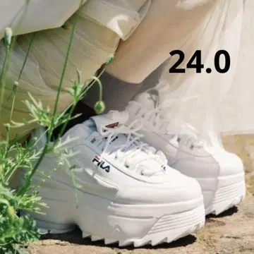 FILA 스니커즈 디스럽터2 웨지 화이트 24.0
