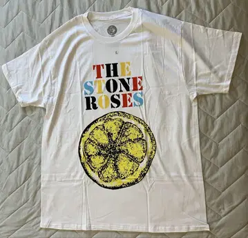 [새상품] THE STONE ROSES 레몬 디자인 티셔츠 L 사이즈