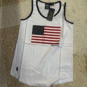 새상품 POLO 랄프 로렌 올림픽 USA 탱크탑 XS
