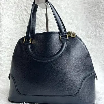 극미품 BALLY 발리 핸드백 골드 금장 장식 네이비 포멀