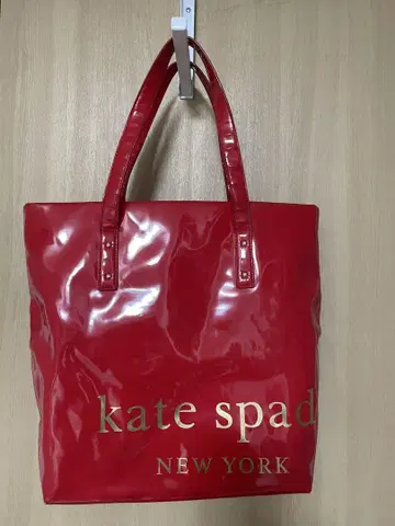 kate spade 빨간색 토트백